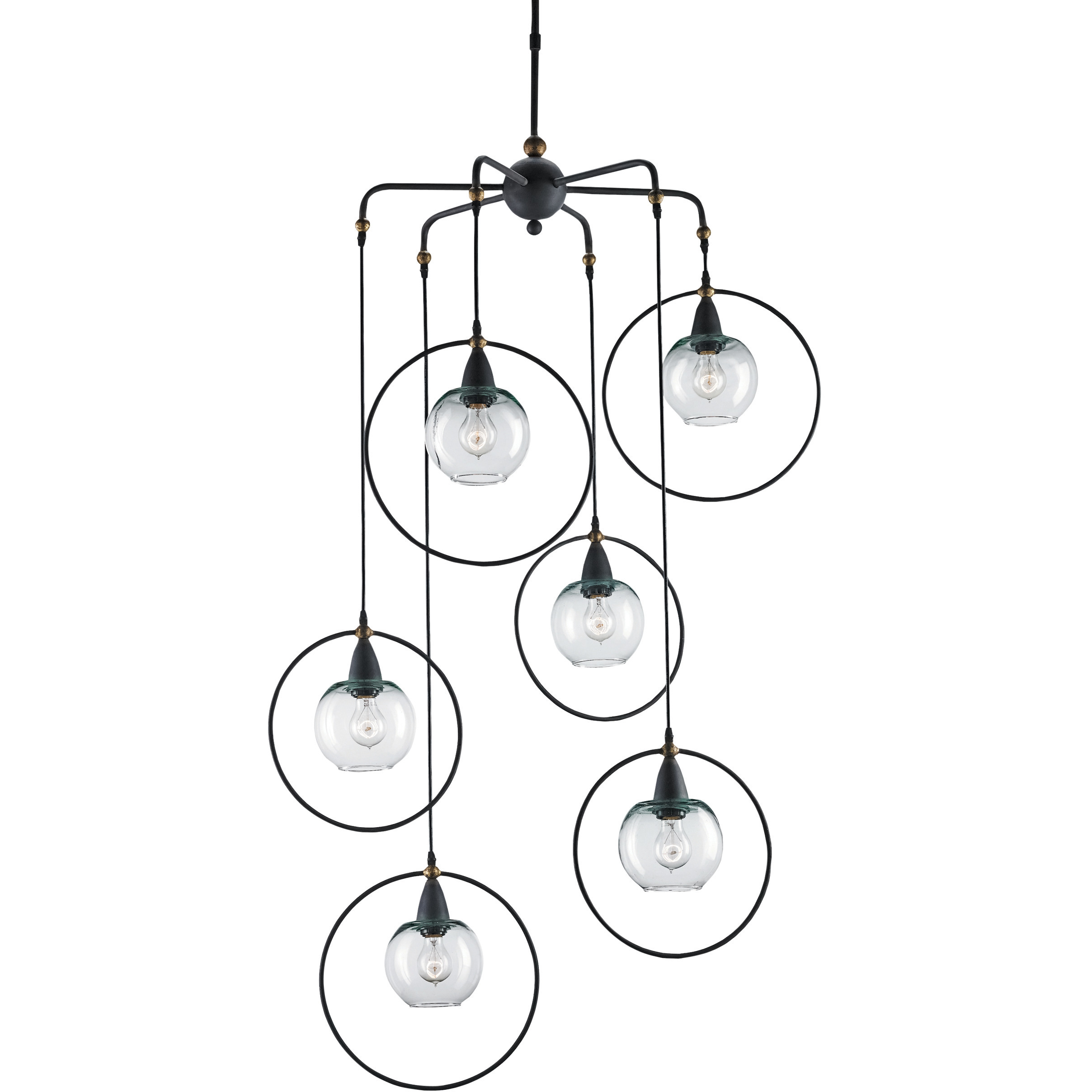 Moorsgate 6 Light 36 inch Old Brass Pendant Ceiling Light
